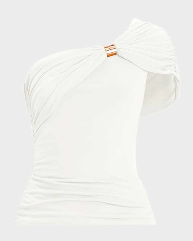 Sofia One-Shoulder Drape Top
